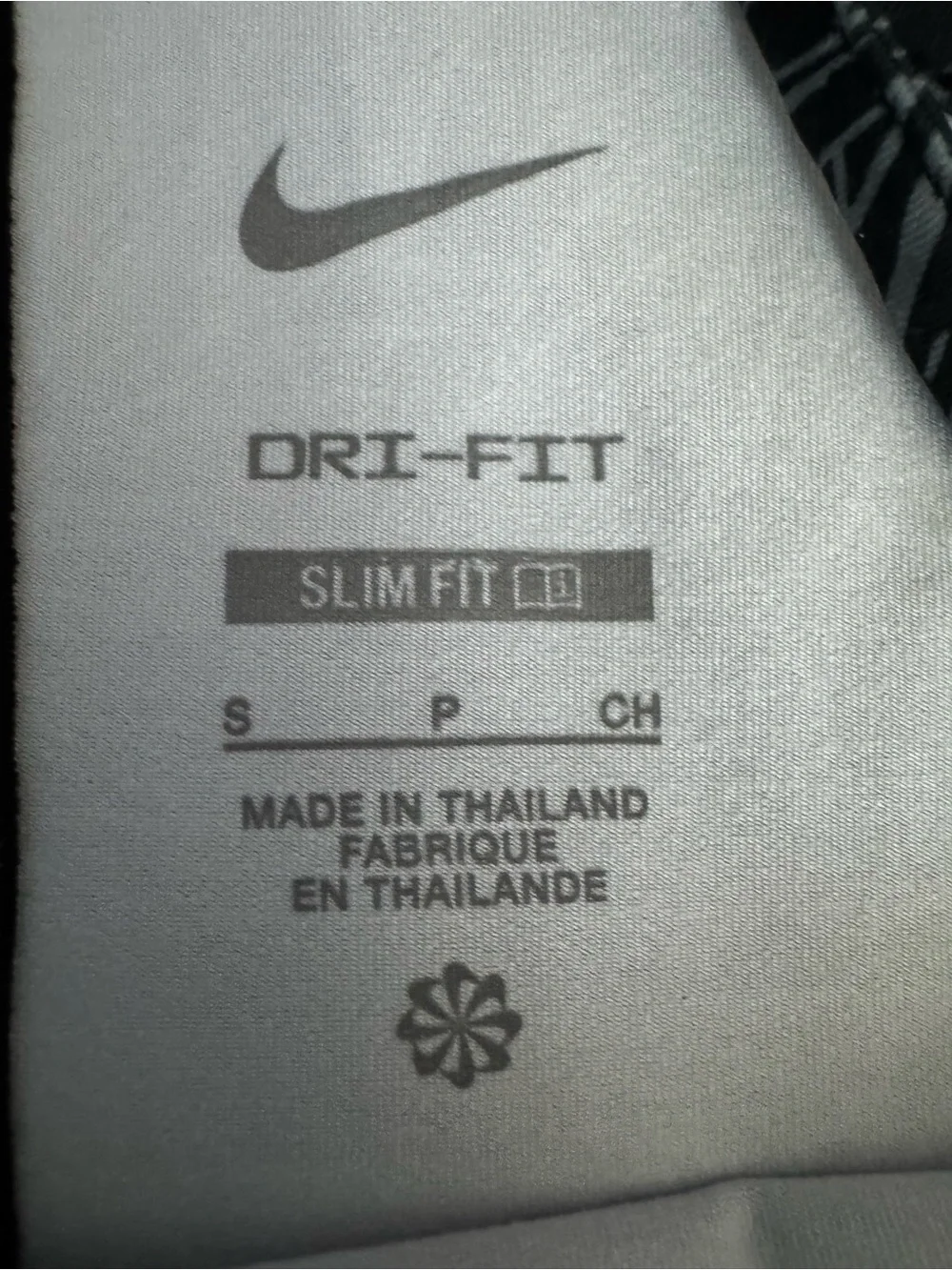 Nike Black & White Tropical-Print Racerback Tank